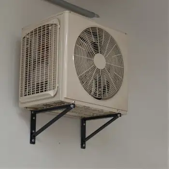 Outdoor Air Conditioning Unit Mounted on Wall