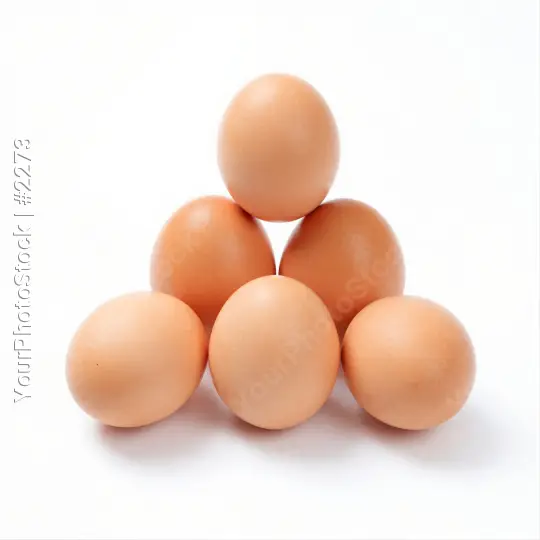 Pyramid of Brown Eggs food arrangement display