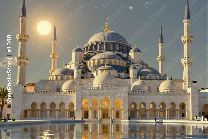 Blue Mosque Istanbul Turkey minarets dome arches