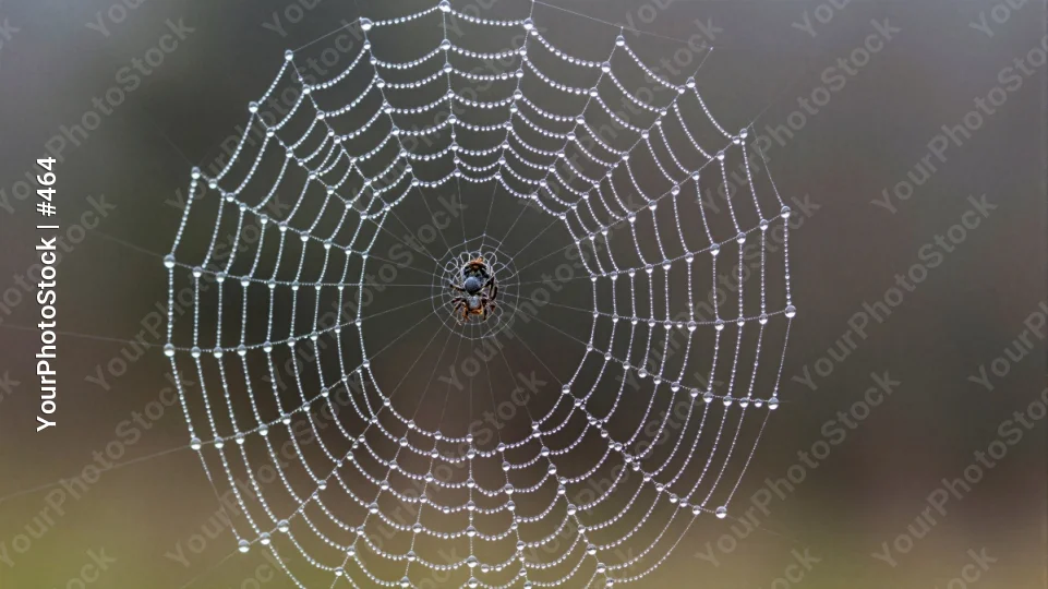 Spider Web with Water Droplets intricate insect