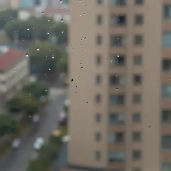 Raindrop Blur Window Cityscape
