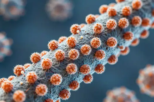 3D Microscopic Structure of Viruses or Bacteria