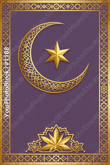 Elegant Symmetrical Moon Illustration crescent