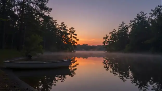 Lake at Sunrise Reflecting Sky Colors reflection