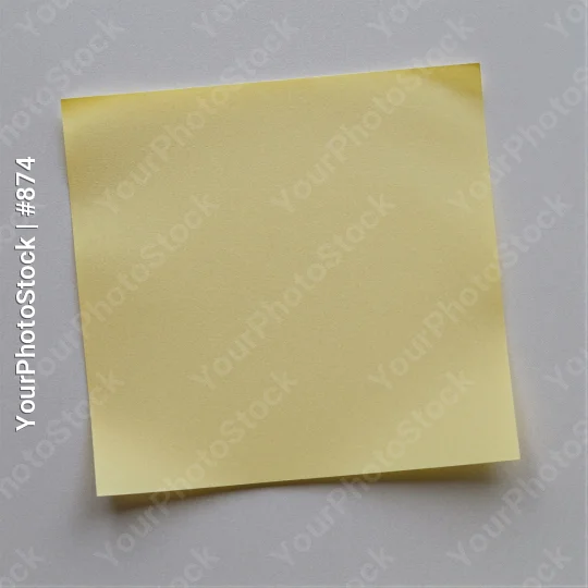 Smooth Glossy Yellow Paper with Crumpled Edges sticky note