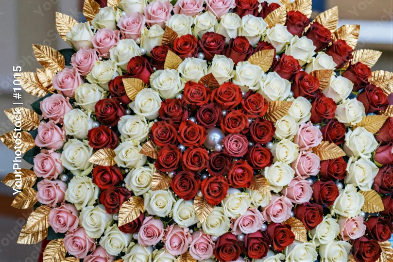 Luxurious Pink and White Rose Arrangement luxury flowers