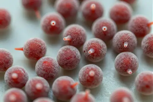 3D Medical Macro Close-Up of Glistening Tissue