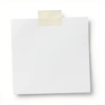 White Paper with Yellow Sticky Note business presentation