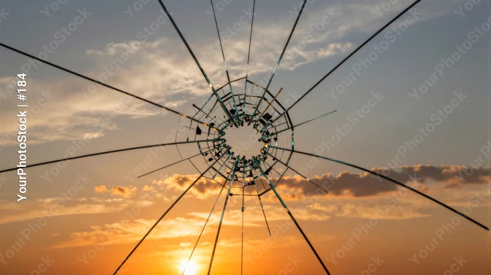 Sunset Through Glass Shutters Background lifestyle