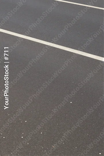Empty Parking Lot with White Lines and Dots surface