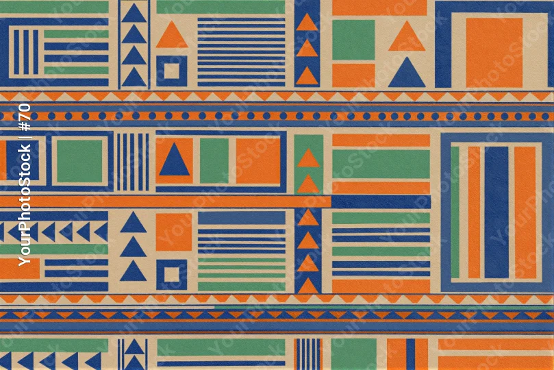 Geometric Design Pattern triangles squares rectangles