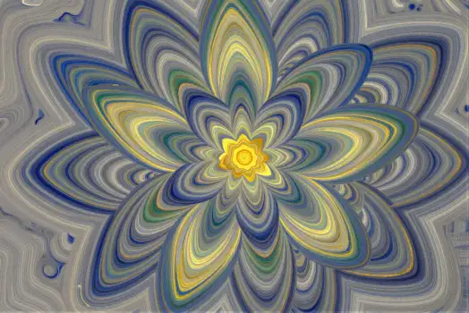 Mandala Design, Colorful Flower, Symmetrical Pattern