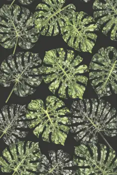 Tropical Leaf Pattern Design seamless green leaves