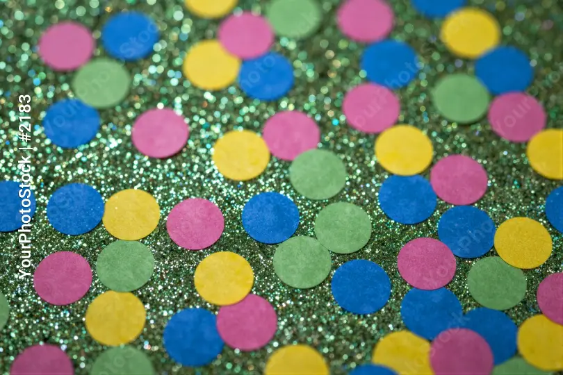 Glittery Surface with Colorful Circles shiny sparkly