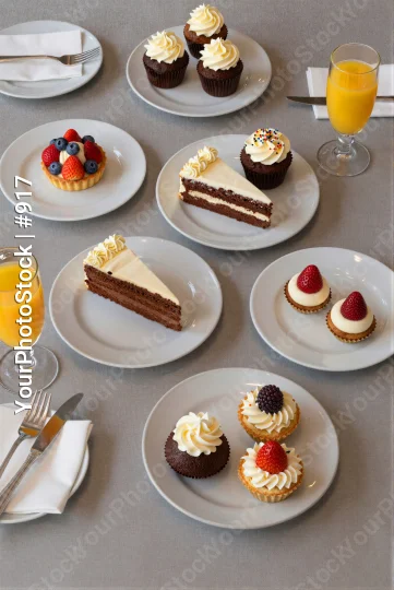 Table Set for Dessert Party desserts table setting