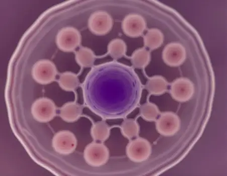 Complex Structure Anatomy - Central Nucleus Surrounded by Radial