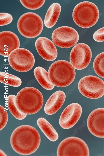 Red Blood Cells Random Pattern Dark Background