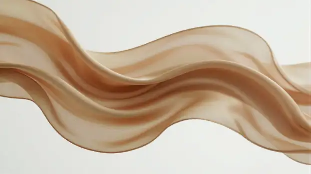 Elegant Light Peach Silk Fabric Close-Up luxury
