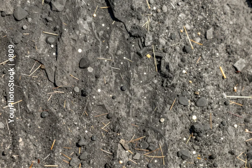 Close-up of diverse rock and gravel pile rocks