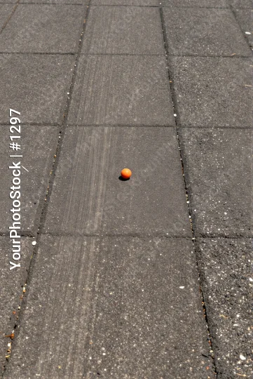Gray Asphalt Pavement with Orange Ball tiles grid