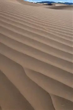 Vast Desert Landscape with Smooth Sand Waves rippled