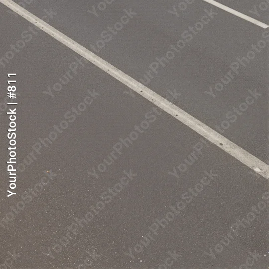 Concrete Road with White Center Line white line