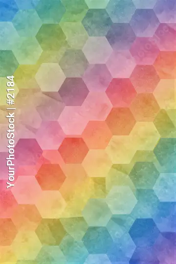 Rainbow Hexagon Background abstract vibrant colors