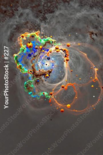 Galaxy Nebula Abstract Digital Art swirling vortex