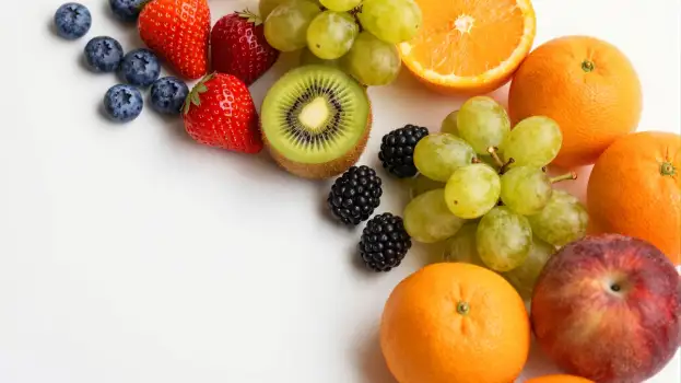 Heart-shaped Fruit Arrangement with Strawberries, Kiwi, Blueberries