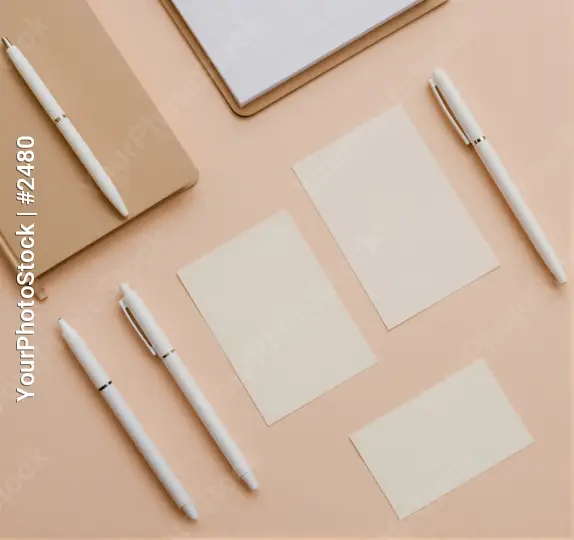 Minimalistic Flat Lay Stationery Setup notebooks pastel color