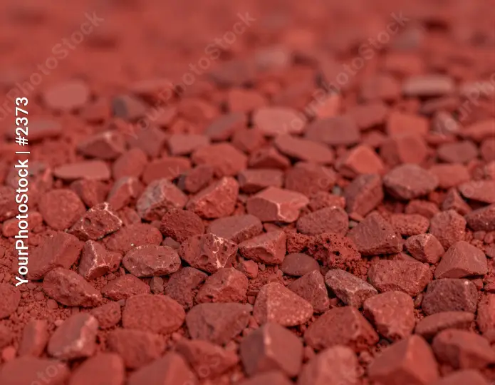 Metallic Red Pebbles Close-Up rocks rough texture