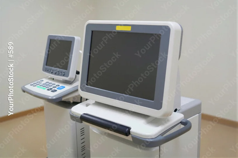 Ultrasound Machine in Hospital Room medical device