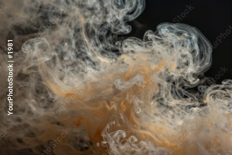 White Smoke Swirling Upwards in Mysterious Cloud