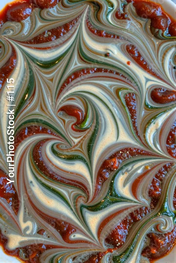 Swirl Pattern Close-Up Dish blended sauce food
