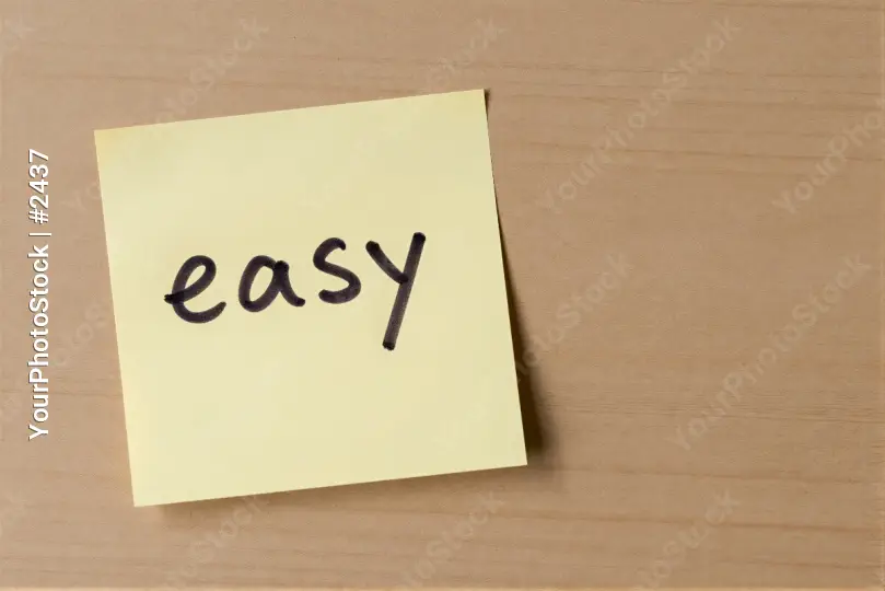 Easy Note on Wood sticky note business presentation