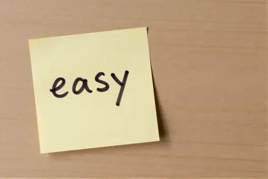 Easy Note on Wood sticky note business presentation