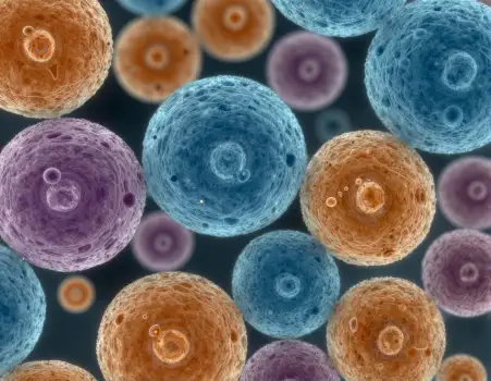 Microscopic Organisms 3D Rendering microorganisms