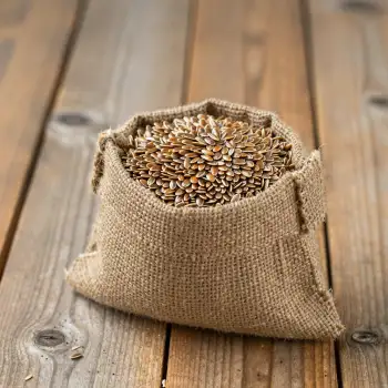 Rustic Wooden Table with Sunflower Seeds food photography