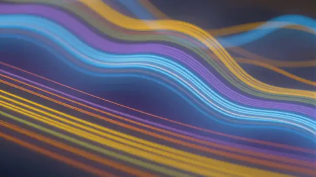 Abstract Wave Background with Futuristic Colors