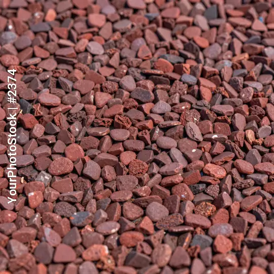 Close-up of Irregularly Shaped Rocks pebbles top-down