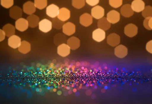 Glittery Bokeh Circles Background abstract depth