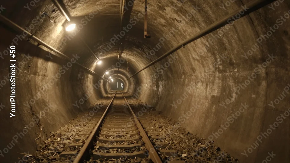 Mineral Extraction Tunnel Inside Mountain mining