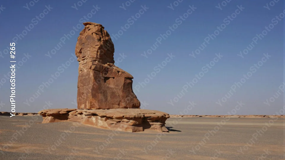 Desert Rock Formation in Eroded Layers brown beige