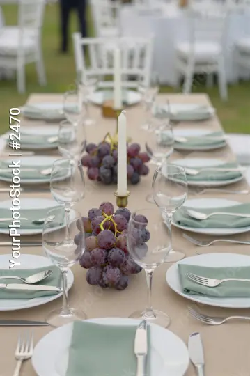 Elegant Formal Event Setup table setup wedding invitation