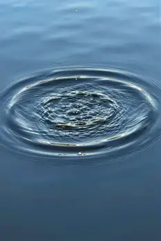Calm Blue Water Surface with Ripples texture depth