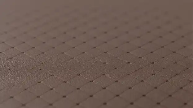Textured Light-Colored Leather Diamond Pattern Surface