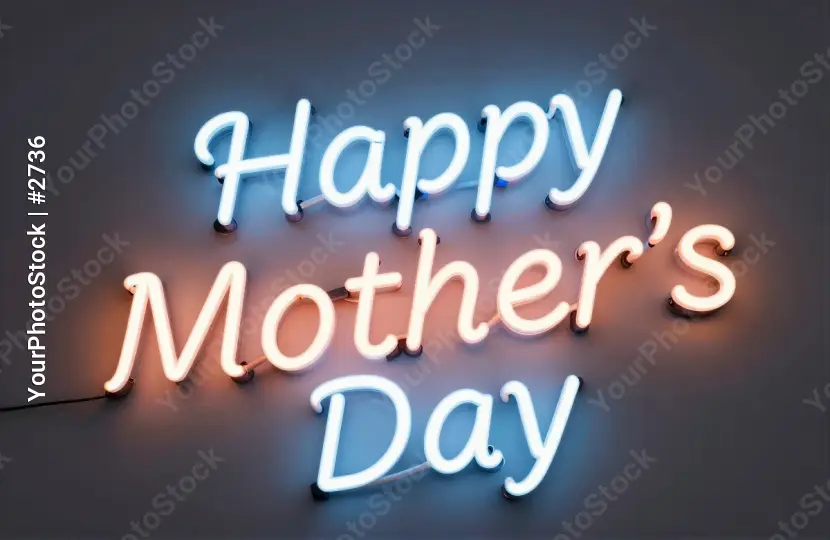 Happy Mother's Day Greeting Signage for Celebration and Tribute