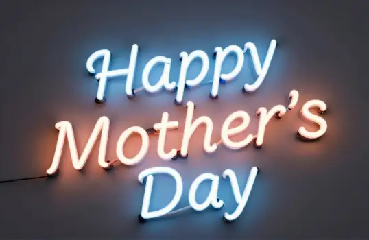Happy Mother's Day Greeting Signage for Celebration and Tribute