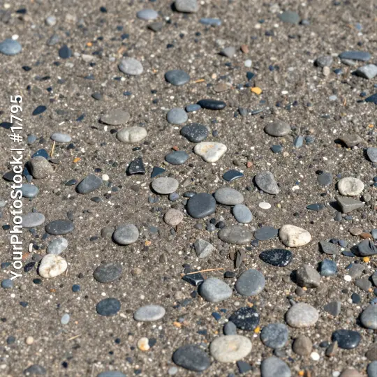 Close-up of Rough Gravel Surface with Diverse Colors