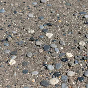 Close-up of Rough Gravel Surface with Diverse Colors